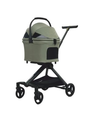 EuroDog Katlanabilir Köpek Arabası Yeşil 66x52x110