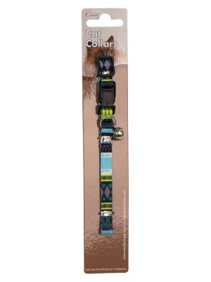 Eastland Klipsli Örgü Baskılı Kedi Tasması 22-30cm