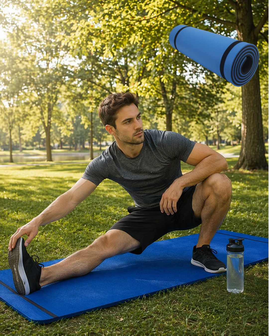 5-57.png 10 mm Fitness Minderi Tırtıklı Kaymaz Yüzey Esnek Darbe Emici Eva Yapı - Görsel 1