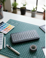 Şarjlı Kablosuz Mini RGB Klavye Uzun Pil Ömürlü - Görsel 5