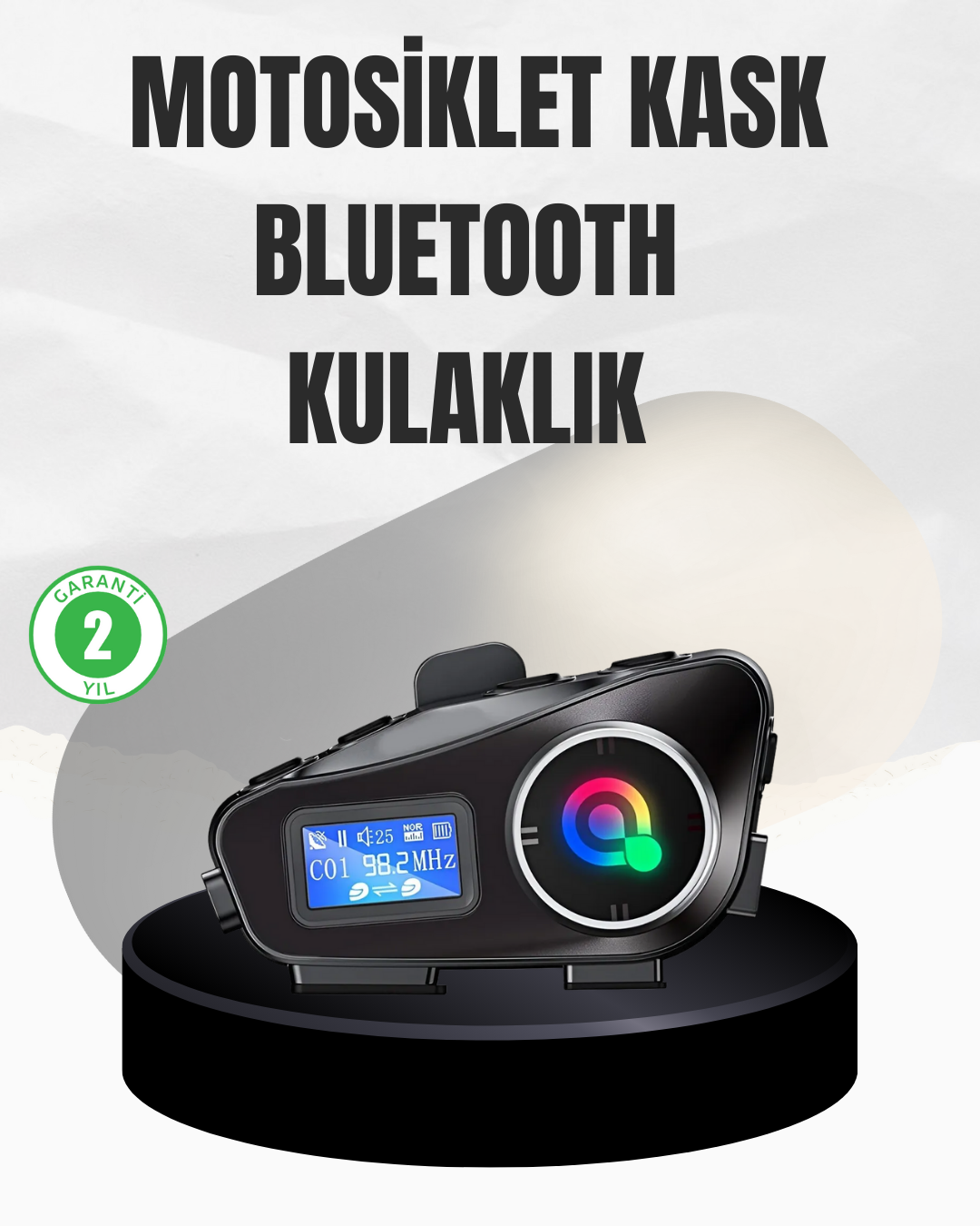 6-97-1.png Su Geçirmez Bluetooth 5.3 Kask Kulaklığı 1000mAh Bataryalı - Görsel 1