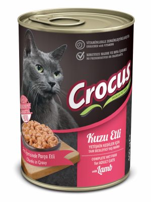 CROCUS YETIŞKIN KEDI KUZU ETLI YAŞ MAMA 400 GR X 4 ADET