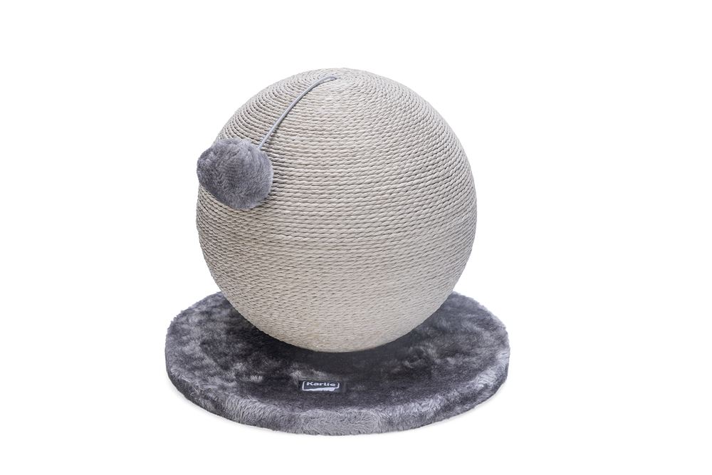 6513c10f25954affdbe80965d700b8ce.jpg Karlıe Kedi Tırmalama Küresi Bolly Gri 30.5cm - Görsel 1