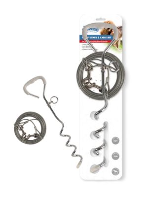 Pawise Köpek Bağlama Seti 45 Cm Kazık- 4,5M Kablo