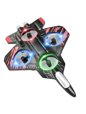 Uzaktan Kumandalı LED Işıklı Drone Uçak 360 Derece Dönüş Özellikli Oyuncak Drone
