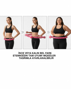 Masajlı Akıllı Hula Hoop Ayarlanabilir Fitness Çemberi