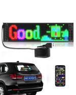 LED Matrix Panel RGB Yazı Yazma Animasyonlu Telefon Kontrollü Akıllı Ekran - Görsel 2