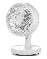 Mini Masaüstü Vantilatör Sessiz Çalışan 2 Kademeli Fan Otomatik Salınımlı - Görsel 2