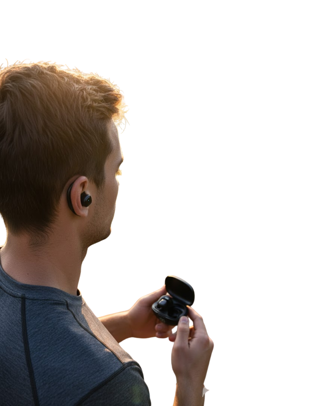 7-64-1.png Açık Tasarım Kablosuz Bluetooth Spor Kulaklık LED Ekranlı - Görsel 1