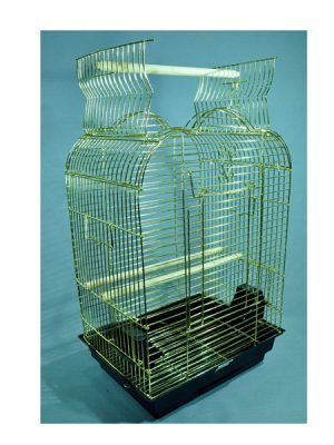 EuroGold Papağan Kafesi Açılır Çatılı Pirinç (47x36x70)
