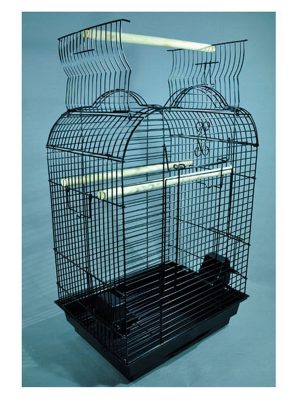 PET PAPAĞAN KAFESI AÇILIR ÇATILI SIYAH 47X36X70 X 1 ADET