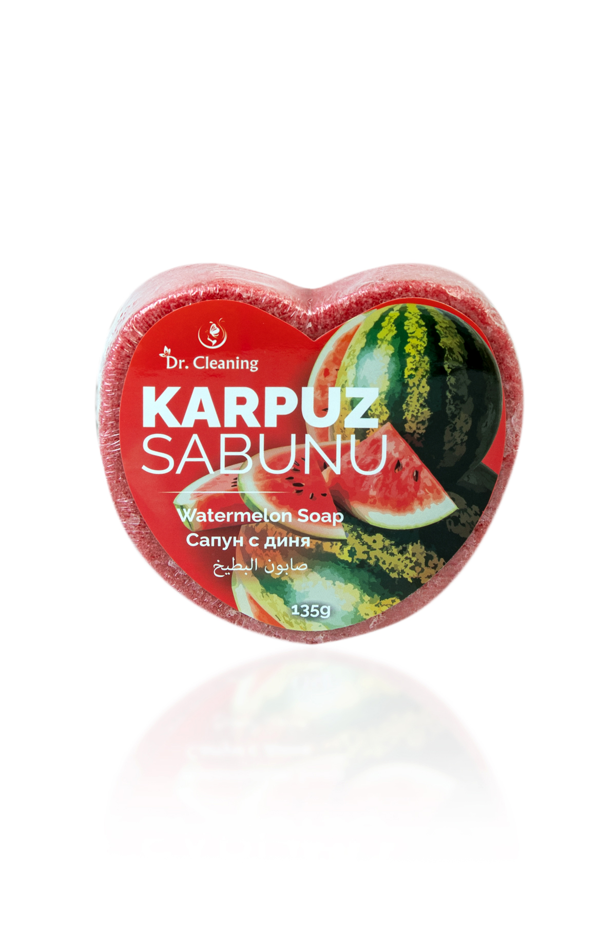 8684862830375_1.jpg Dr. Cleaning - Karpuz Kalp Sünger Sabunu 135 Gr - 2 Adetlik Set Ürün - Görsel 1