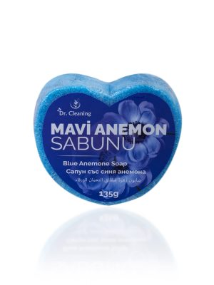 Dr. Cleaning - Mavi Anemon Kalp Sünger Sabun 135 Gr - 2 Adetlik Set Ürün