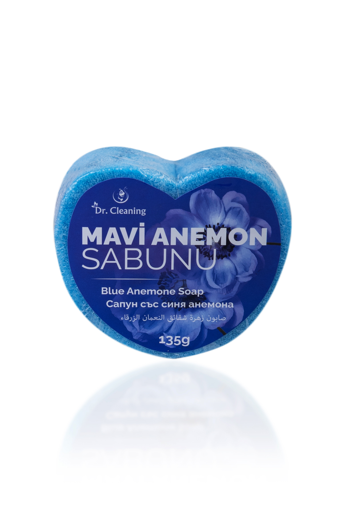 8684862830405_1.jpg Dr. Cleaning - Mavi Anemon Kalp Sünger Sabun 135 Gr - 2 Adetlik Set Ürün - Görsel 1