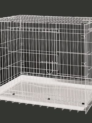 Dayang Köpek Kafesi Beyaz 108x69x77.5
