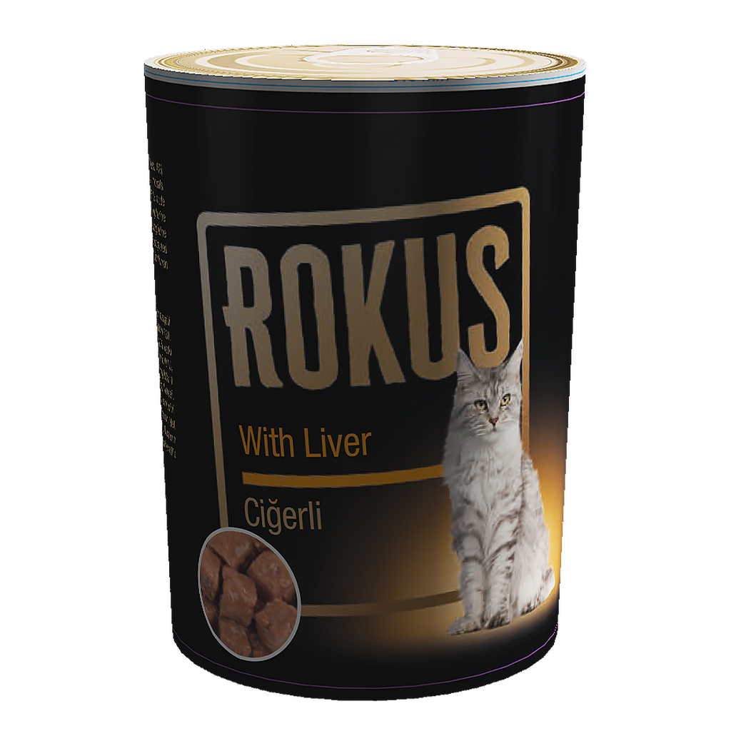 89066078-1.jpg ROKUS CIĞERLI KEDI KONSERVESI 410 GR X 6 ADET - Görsel 1