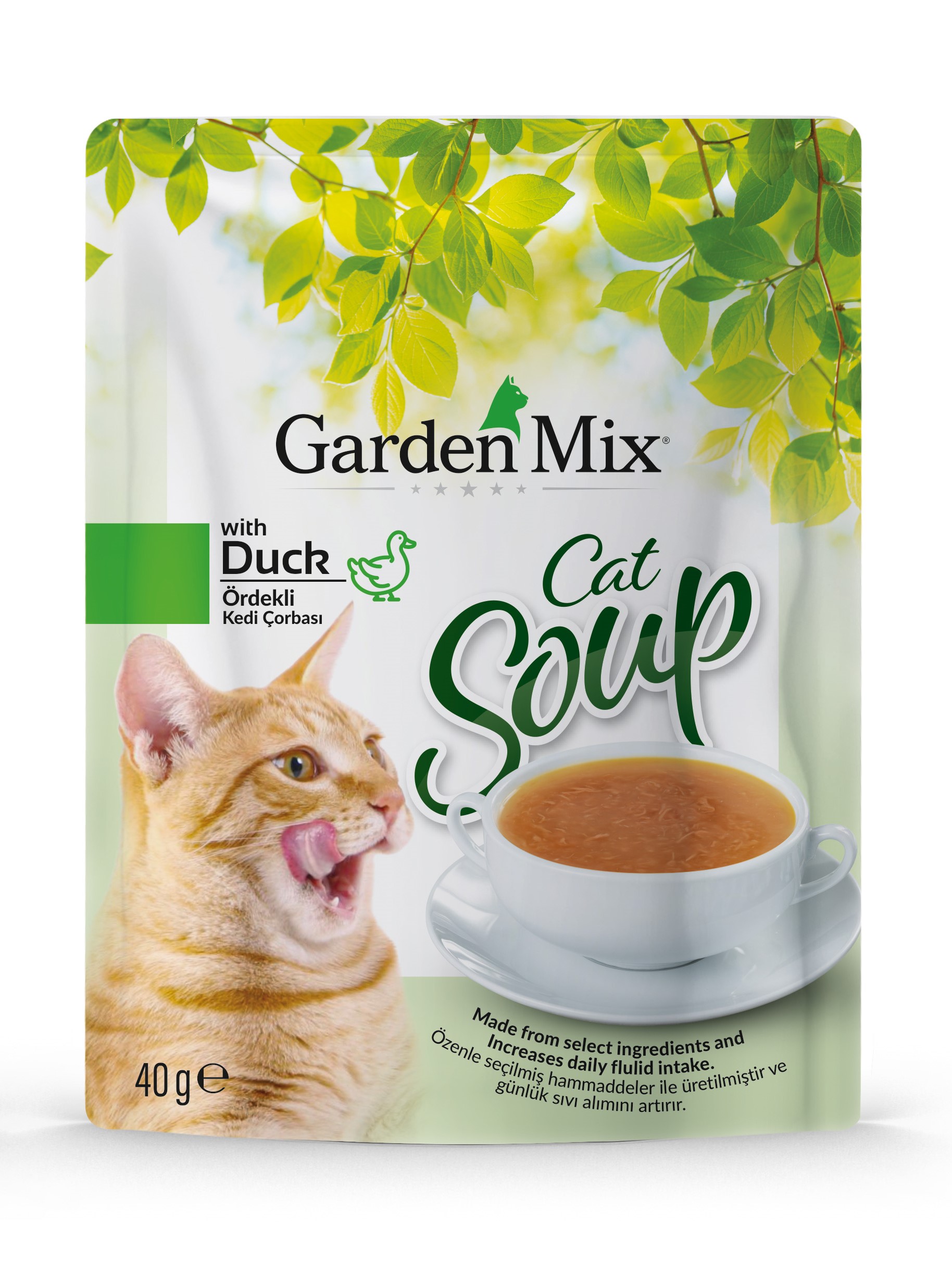 8cfb894146d4e704efeca7377118591a-1.jpg GARDENMIX ÖRDEKLI KEDI ÇORBASI 40GR X 6 ADET - Görsel 1