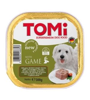 Tomi Köpek Yaban Hayvanlı Pate Alüminyum Yaş Mama 300gr (pate)