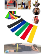 Pilates ve Fitness Direnç Bandı Egzersiz İçin Esnek Güçlendirme Lastiği - Görsel 4