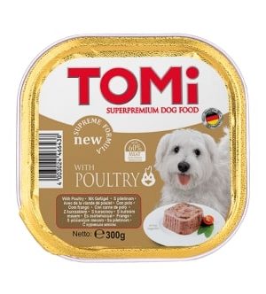 Tomi Köpek Kümes Hayvanlı Pate Alüminyum Yaş Mama 300gr (pate)