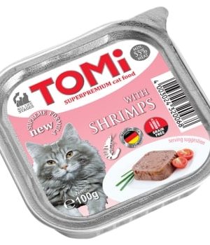 Tomi Kedi Karidesli Alüminyum Yaş Mama 100gr (pate)
