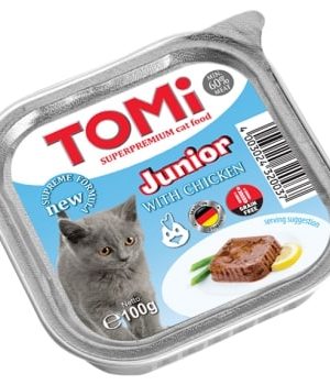 Tomi Yavru Kedi Kümes Hayvanlı Alüminyum Yaş Mama 100gr (pate)