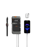 Araç Lastik Basınç Pompası Akü Takviye Powerbank ve SOS Işıklı Çok Fonksiyonlu Cihaz - Görsel 4