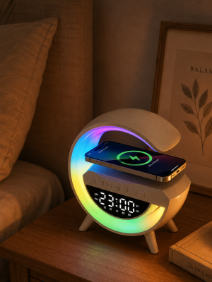 RGB Işıklı Bluetooth Hoparlör TF Kart ve FM Destekli Kablosuz Ses Sistemi