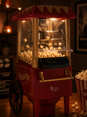 Yağsız Mısır Patlatma Makinesi Sıcak Hava Popcorn Makinesi Nostaljik Tasarım