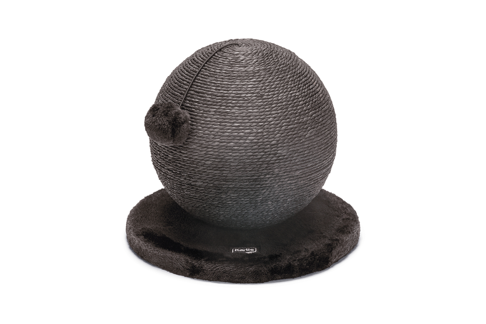 ca295f58b6c8d5d13797279b58a0d57b.jpg Karlıe Kedi Tırmalama Küresi Bolly Siyah 30.5cm - Görsel 1