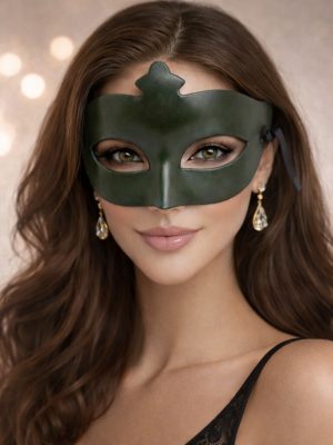 HAKI YEŞIL GI- ZEMLI MASQUERADE MASKESI