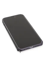 Joko iPhone 14 Pro Kılıf Metal Bumper Magneticsafe Kapak - Derin Mor - Görsel 6