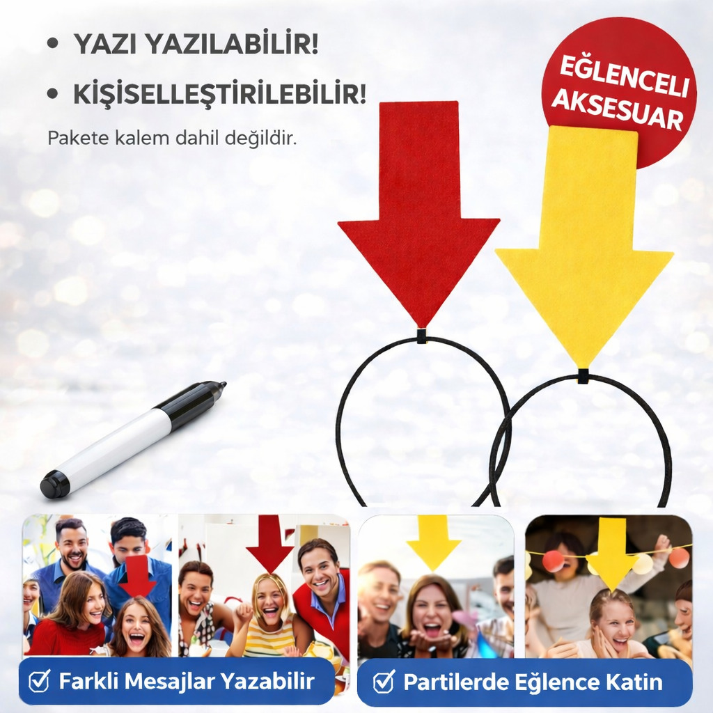 kisisellestirilebilir-ok-isaretli-mesaj-taci-2-li-set-sari-ki-resim-5339.jpeg Kişiselleştirilebilir Ok İşaretli Mesaj Tacı (2’li Set Sarı-Kırmızı) - Görsel 1