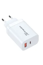 Konfulon C99Q 65W PD Destekli Type-C ve USB Çift Çıkışlı Hızlı Şarj Adaptörü - Beyaz - Görsel 2
