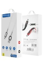 Konfulon DC24 Micro USB Kablo 1.2M 4A - Kırmızı - Görsel 2
