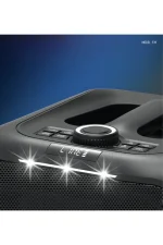 Konfulon F39 25W Sürücülü RGB Işıklı 2 Adet Mikrofonlu Bluetooth 5.3 Kablosuz Hoparlör – Siyah - Görsel 4