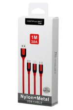 Konfulon S51 Lightning Kablo iphone Uyumlu 1M 3A - Siyah - Görsel 2