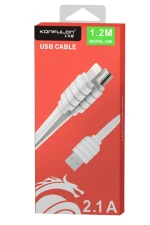 Konfulon S56 2in1 (Lightning-Micro USB) Kablo 1.2M 2.1A - Görsel 2