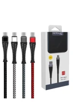 Konfulon S61 Micro USB Kablo 1.2M 2.1A - Kırmızı - Görsel 2