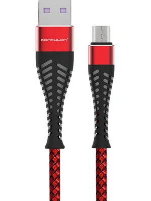 Konfulon S61 Micro USB Kablo 1.2M 2.1A - Kırmızı