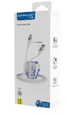 Konfulon S82 Seramik Uçlu Micro USB Kablo 1M 3.1A - Siyah - Görsel 2