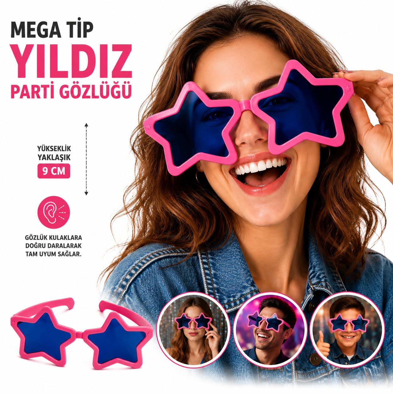mega-tip-yildiz-parti-gozlugu-pembe-renk-resim-5529.jpg Mega Tip Yıldız Parti Gözlüğü Pembe Renk - Görsel 1
