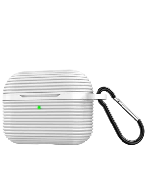 Newface Airpods Pro 3 (3.nesil) Raven Silikon Kılıf - Beyaz