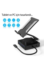 Newface Dönüştürücü 10in1 Hub 116 - Gri - Görsel 3