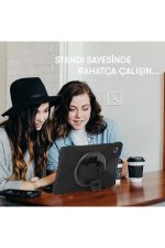 Newface iPad 2022 10.9 (10.nesil) Kılıf Amazing Tablet Kapak - Siyah - Görsel 4