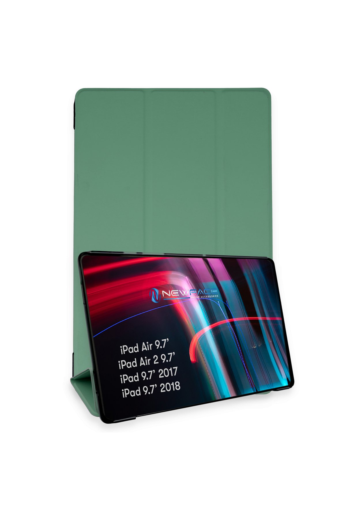 newface-ipad-5-air-9-7-kilif-tablet-smart-kilif-koyu-yesil-645cecfc884df.jpg Newface iPad 5 Air 9.7 Kılıf Tablet Smart Kılıf - Koyu Yeşil - Görsel 1