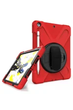 Newface iPad 5 Air 9.7 Kılıf Amazing Tablet Kapak - Kırmızı - Görsel 2