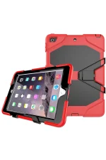 Newface iPad 5 Air 9.7 Kılıf Griffin Tablet Kapak - Kırmızı - Görsel 2