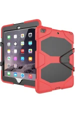 Newface iPad 5 Air 9.7 Kılıf Griffin Tablet Kapak - Kırmızı - Görsel 5