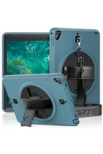Newface iPad 5 Air 9.7 Kılıf Strap-C Otterbox Tablet Kapak - Mavi